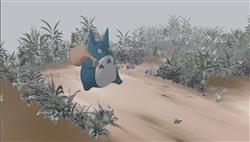 龙猫场景SU模型