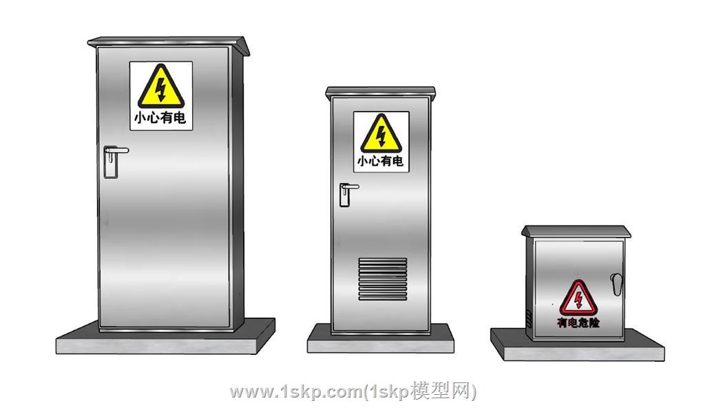 配电箱配电柜配电房SU模型