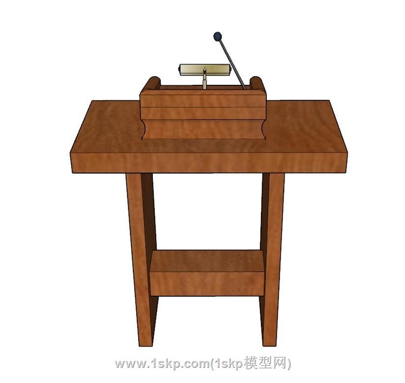 演讲台SU模型