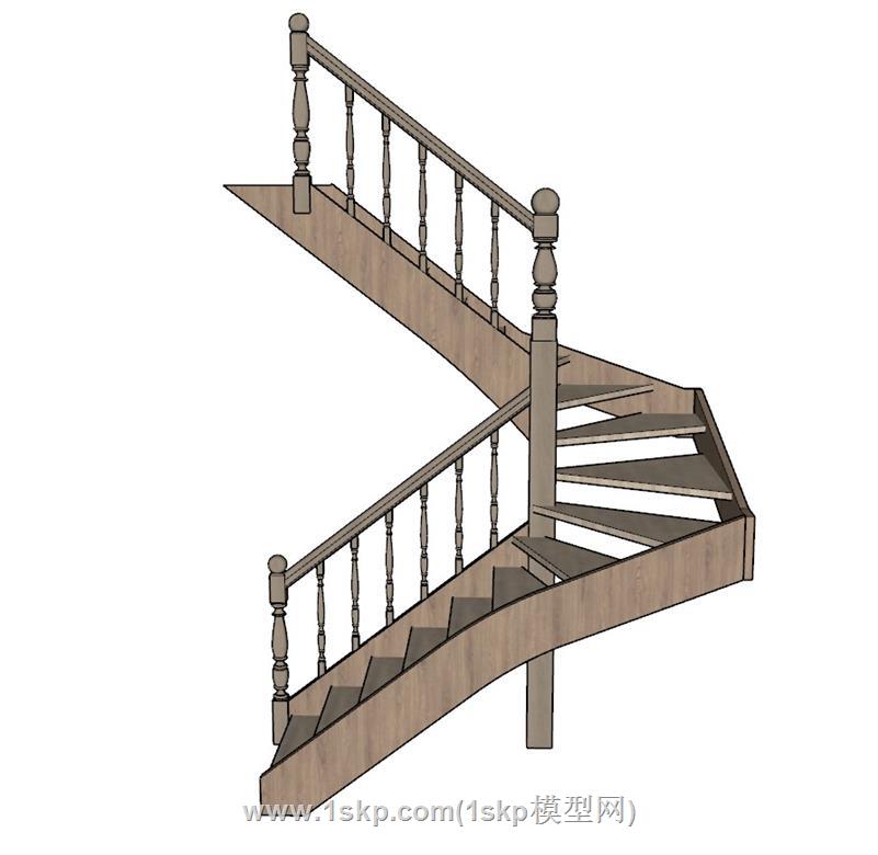 楼梯SU模型