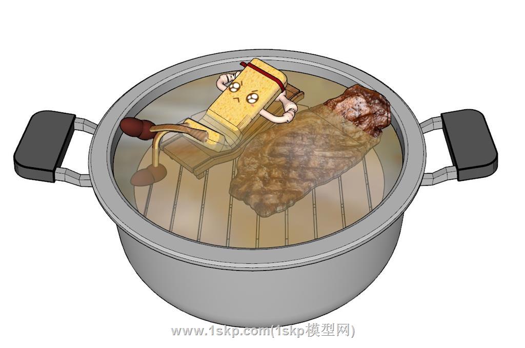锅头厨具SU模型