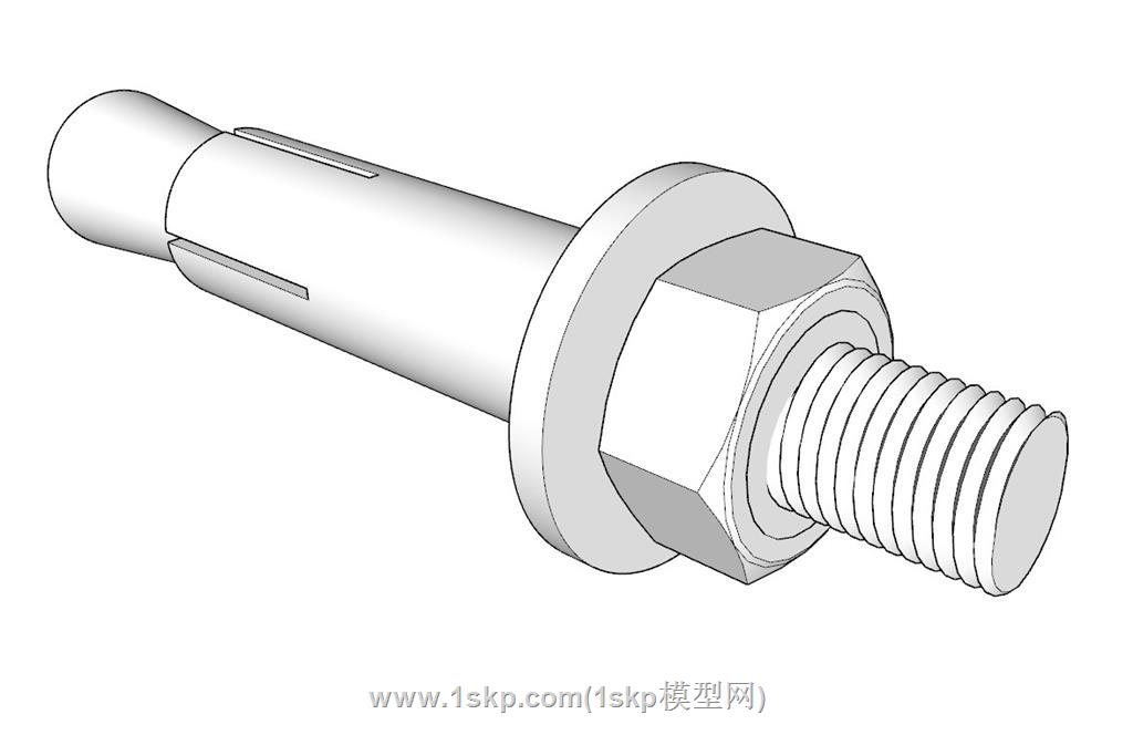 膨胀螺栓螺丝SU模型