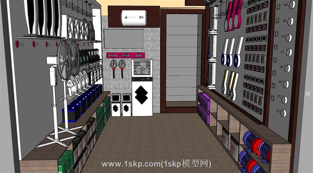 电器店家电SU模型