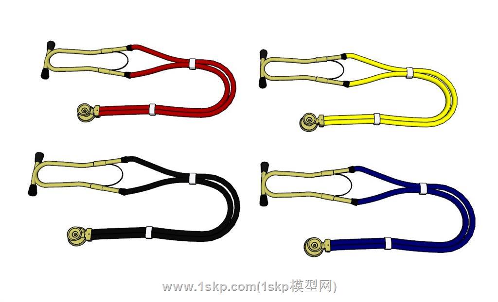 医疗听诊器SU模型
