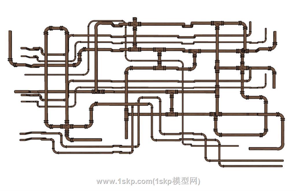 水管管道SU模型