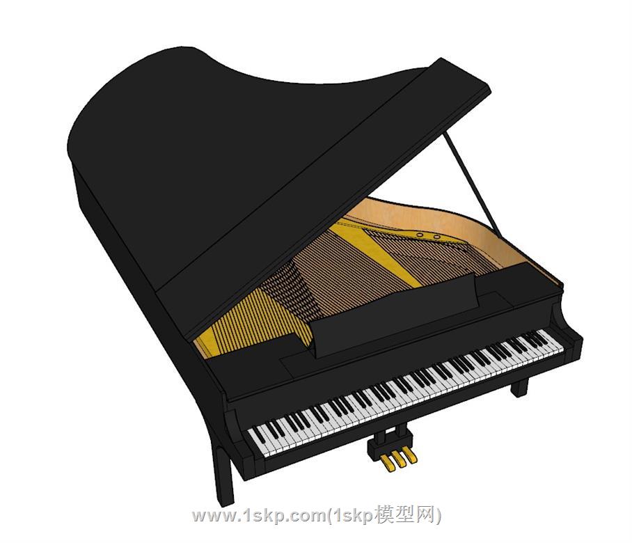 乐器钢琴SU模型