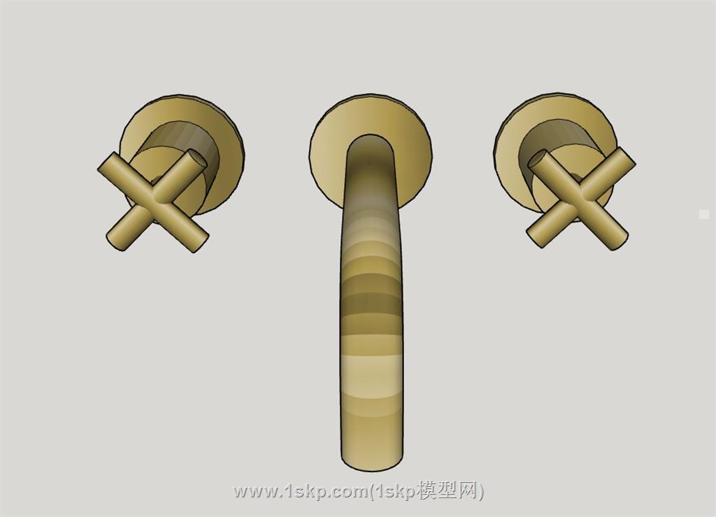 水龙头开关SU模型