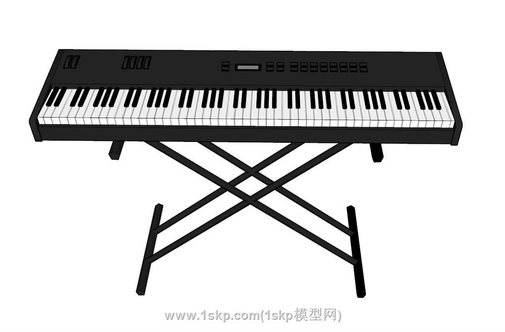 乐器电子琴SU模型