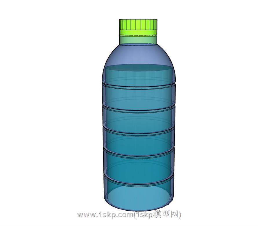 矿泉水水瓶SU模型