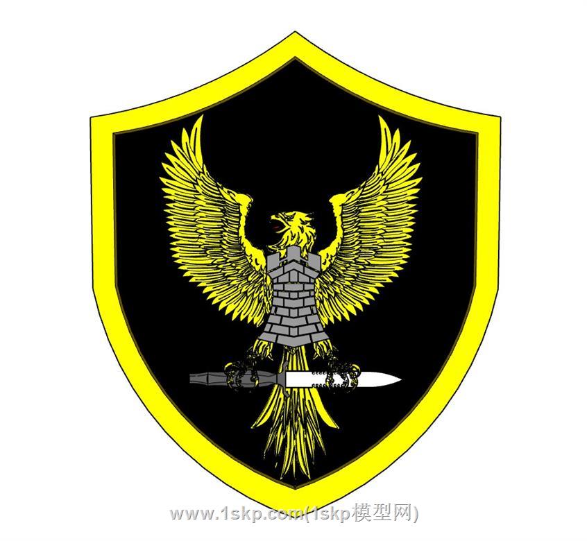 阿根廷老鹰徽章SU模型