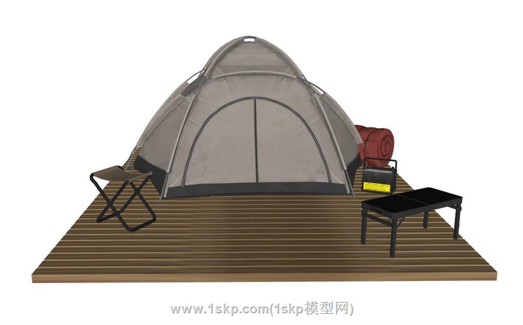 露营帐篷SU模型