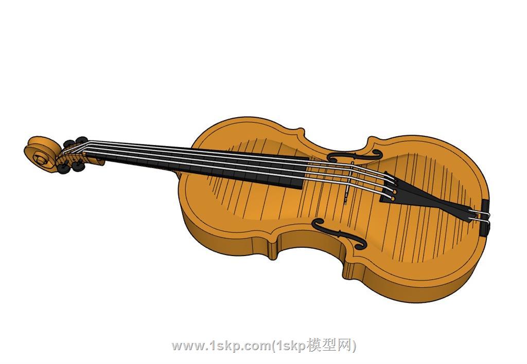 大提琴乐器SU模型