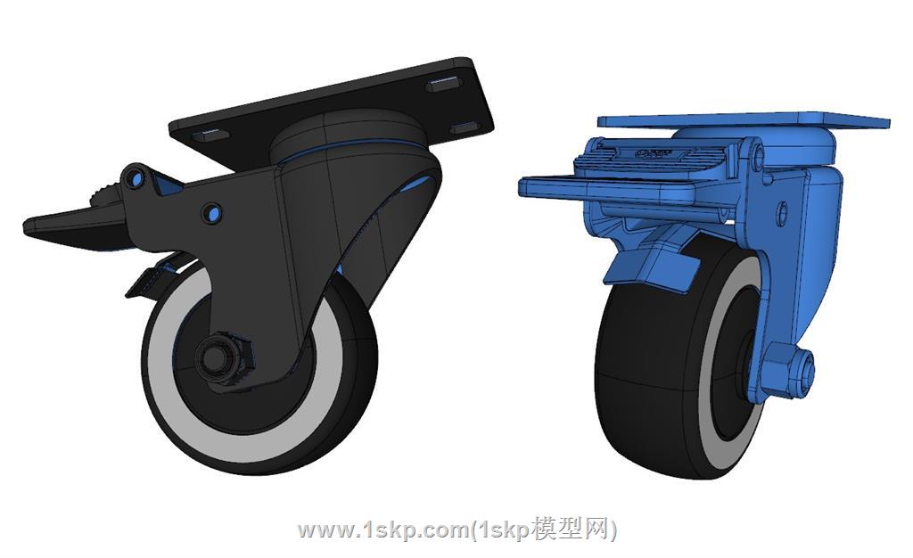 万向轮SU模型