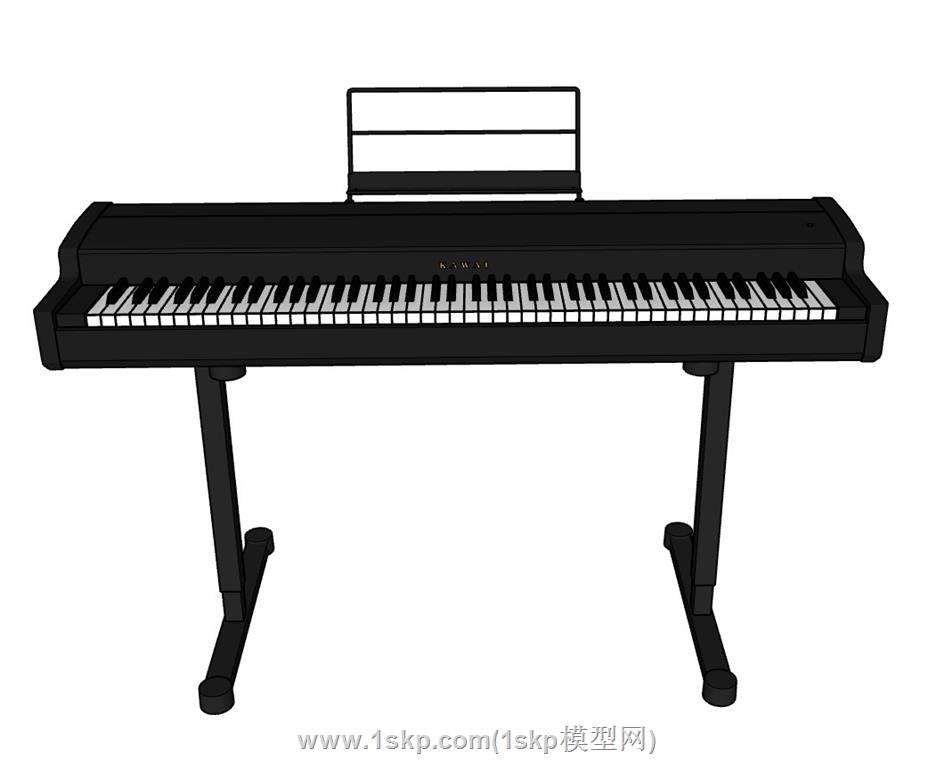 电子琴乐器SU模型