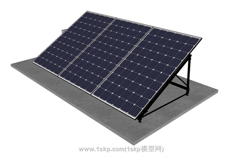 太阳能光伏支架SU模型