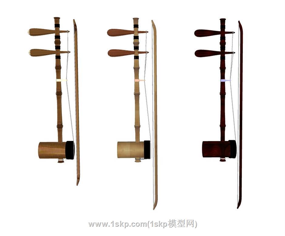 京胡乐器二胡SU模型