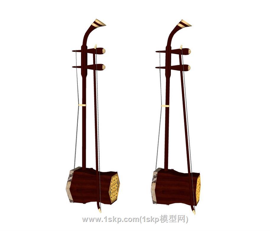 二胡乐器SU模型