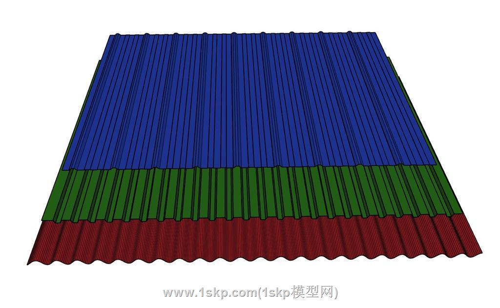 彩钢瓦SU模型