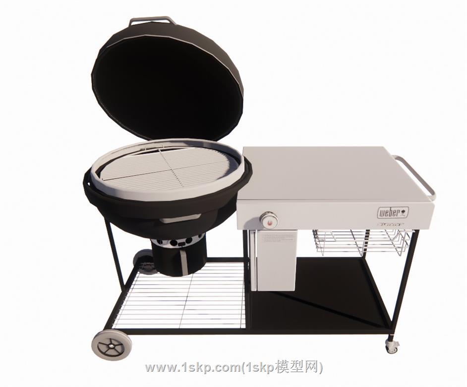 烧烤架SU模型