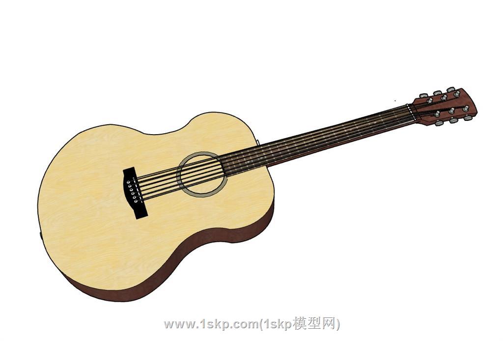 吉他乐器SU模型