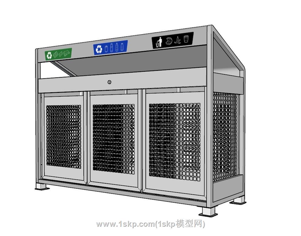 垃圾桶SU模型