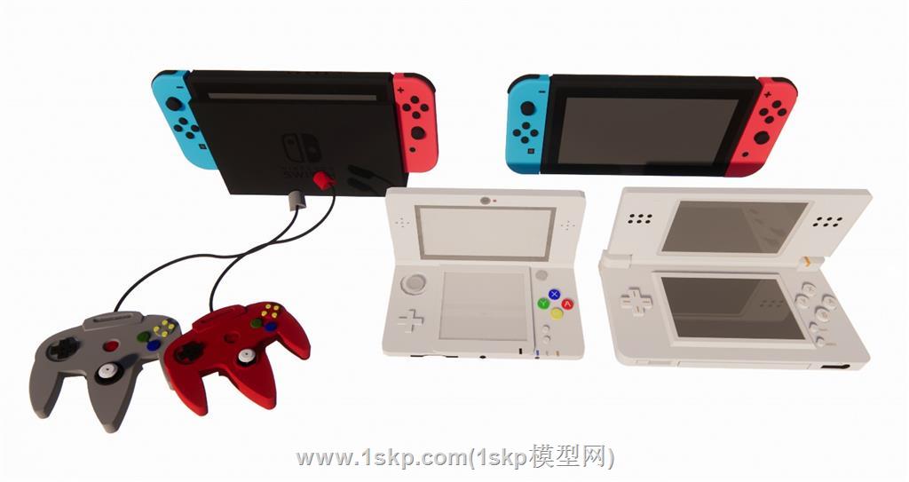 任天堂手柄游戏机SU模型