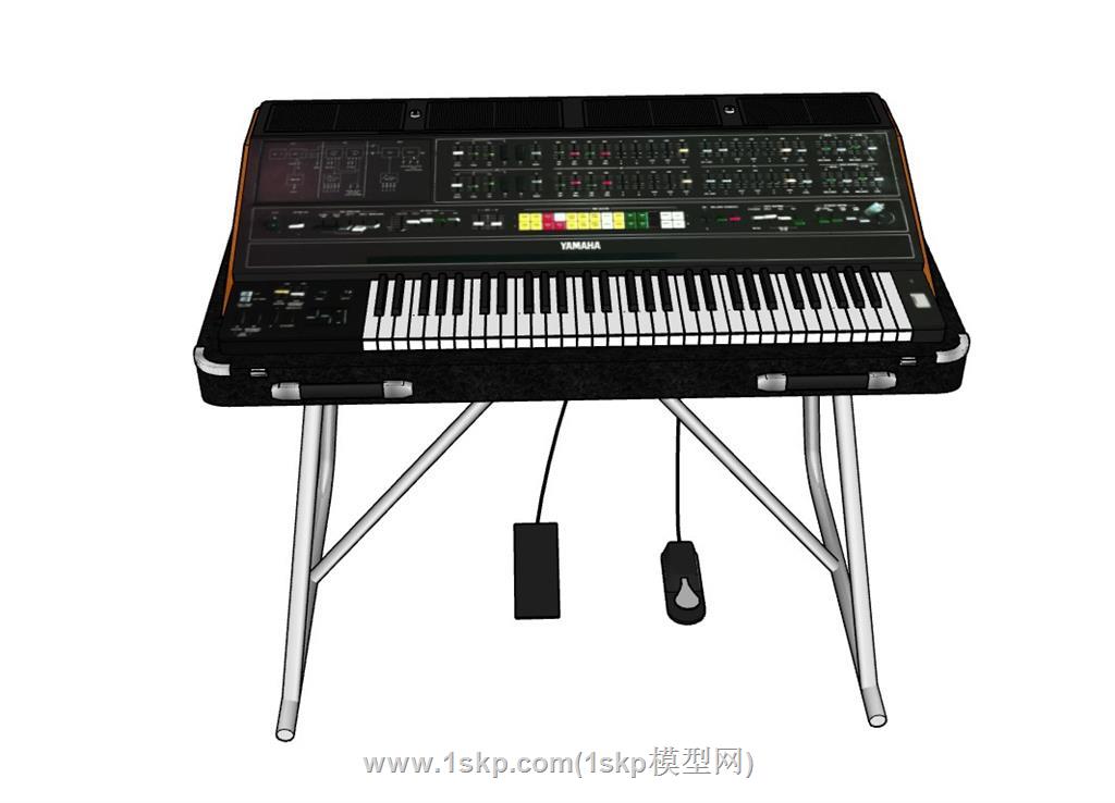电子琴乐器SU模型