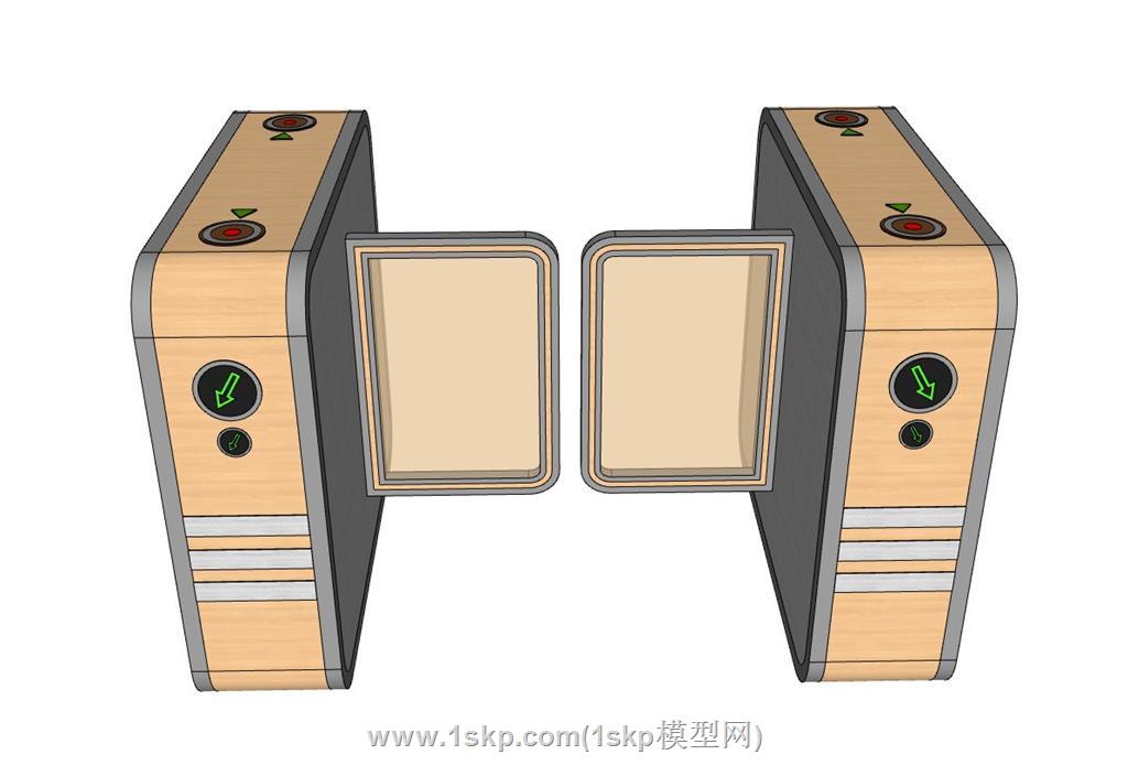 道闸闸机摆闸SU模型