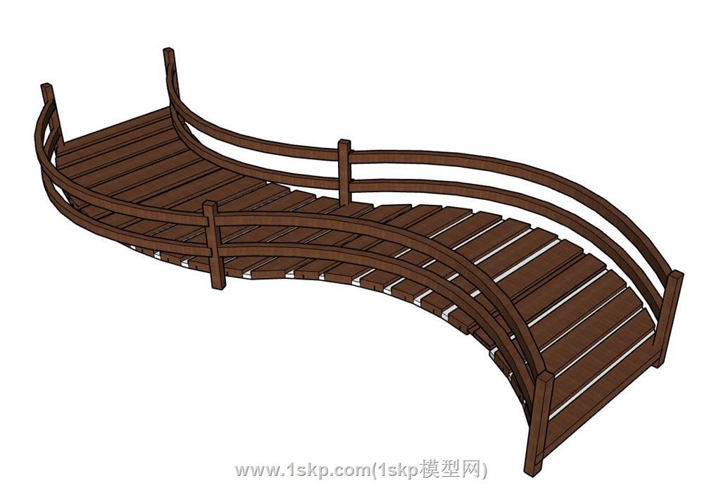 S形木桥SU模型