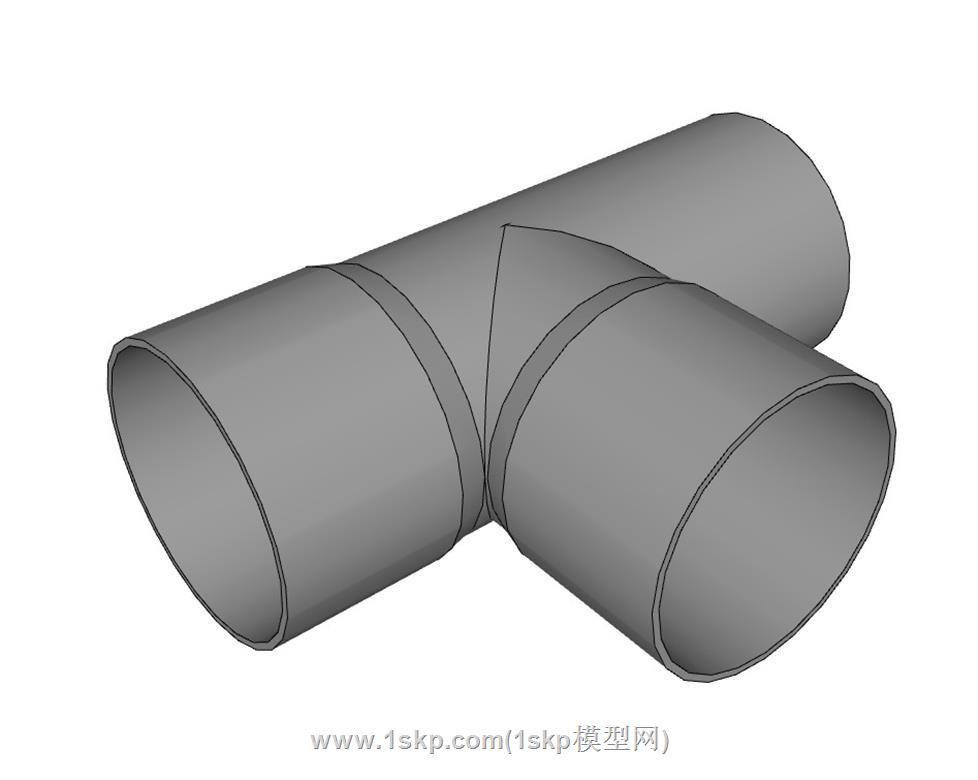 pcv三通管管件SU模型