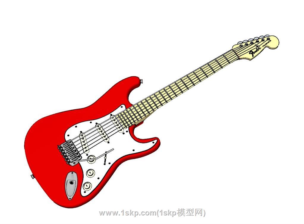吉他乐器SU模型