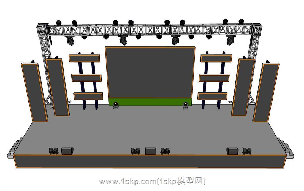 桁架舞台SU模型