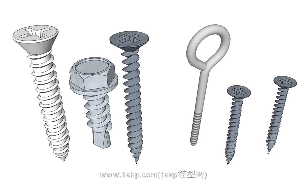 螺丝SU模型
