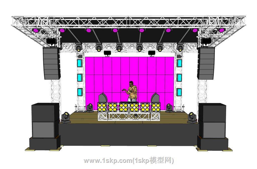 桁架舞台SU模型