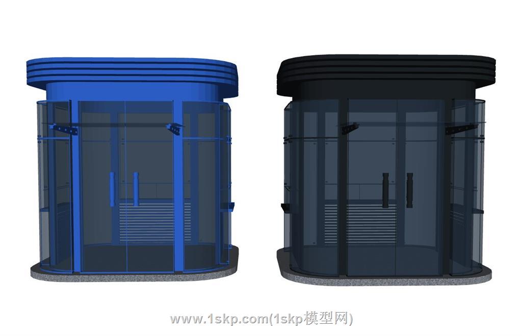 岗亭保安亭门卫SU模型
