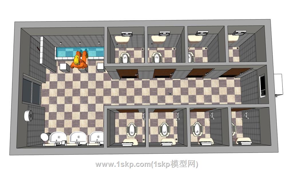 公厕厕所SU模型