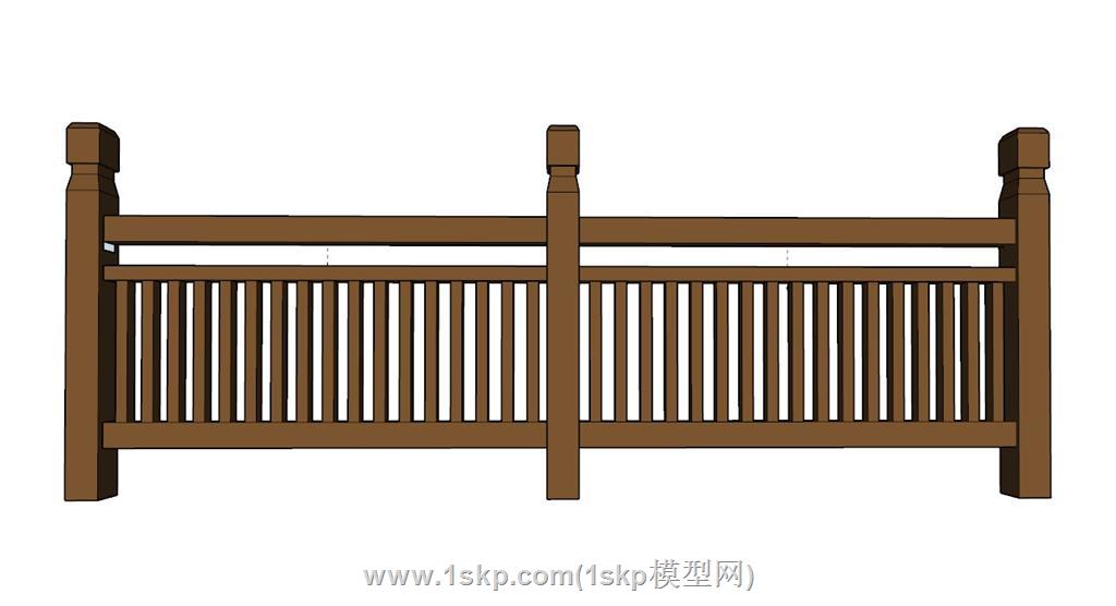 栏栏护栏SU模型