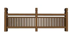 栏栏护栏SU模型