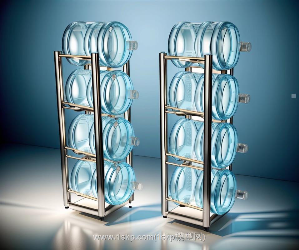 纯净水水瓶水桶SU模型