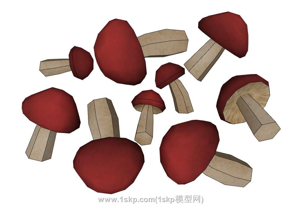 蘑菇SU模型