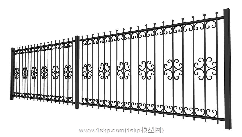 铁艺栏杆SU模型