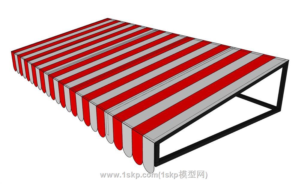 遮阳棚SU模型