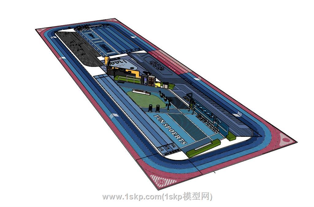 消防登高面SU模型