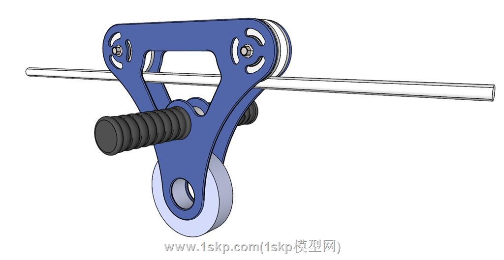 滑索滑轮SU模型