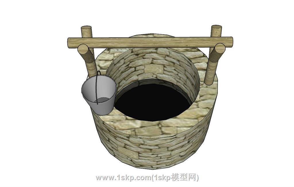 古井水井SU模型