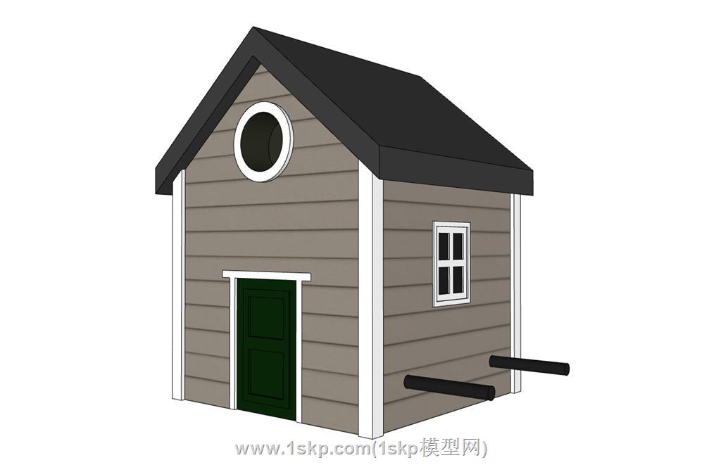鸟巢鸟屋SU模型