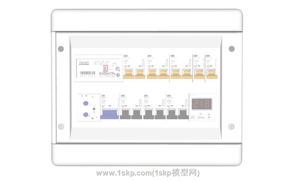 电表盒空气开关SU模型