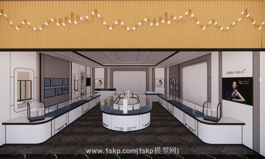 珠宝店首饰店SU模型