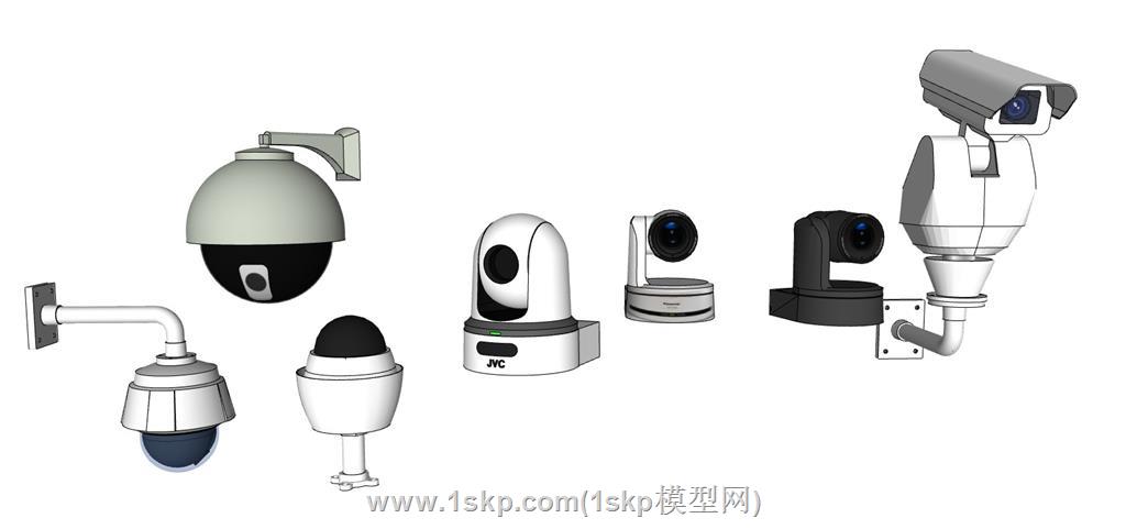 球机监控摄像头SU模型