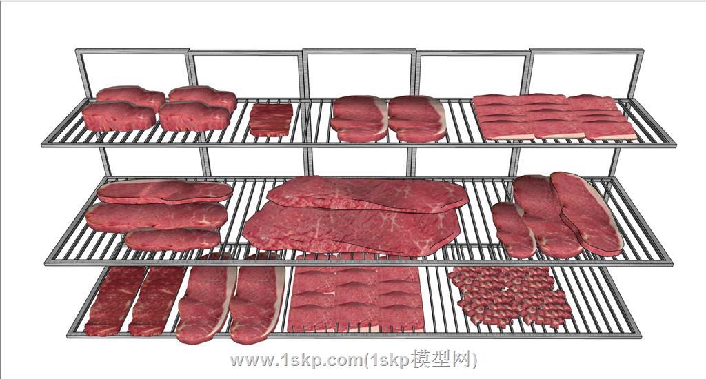猪肉生鲜食物SU模型